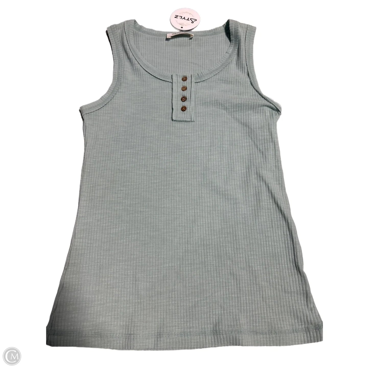 Tank Top By Zenana In Green, Size: L