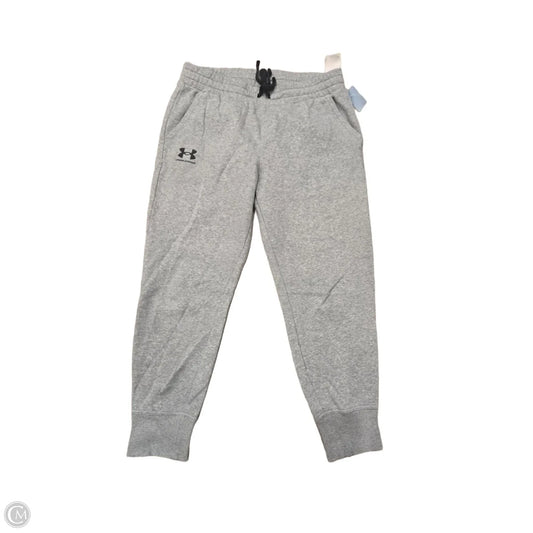 Athletic Pants By Under Armour In Grey, Size: L