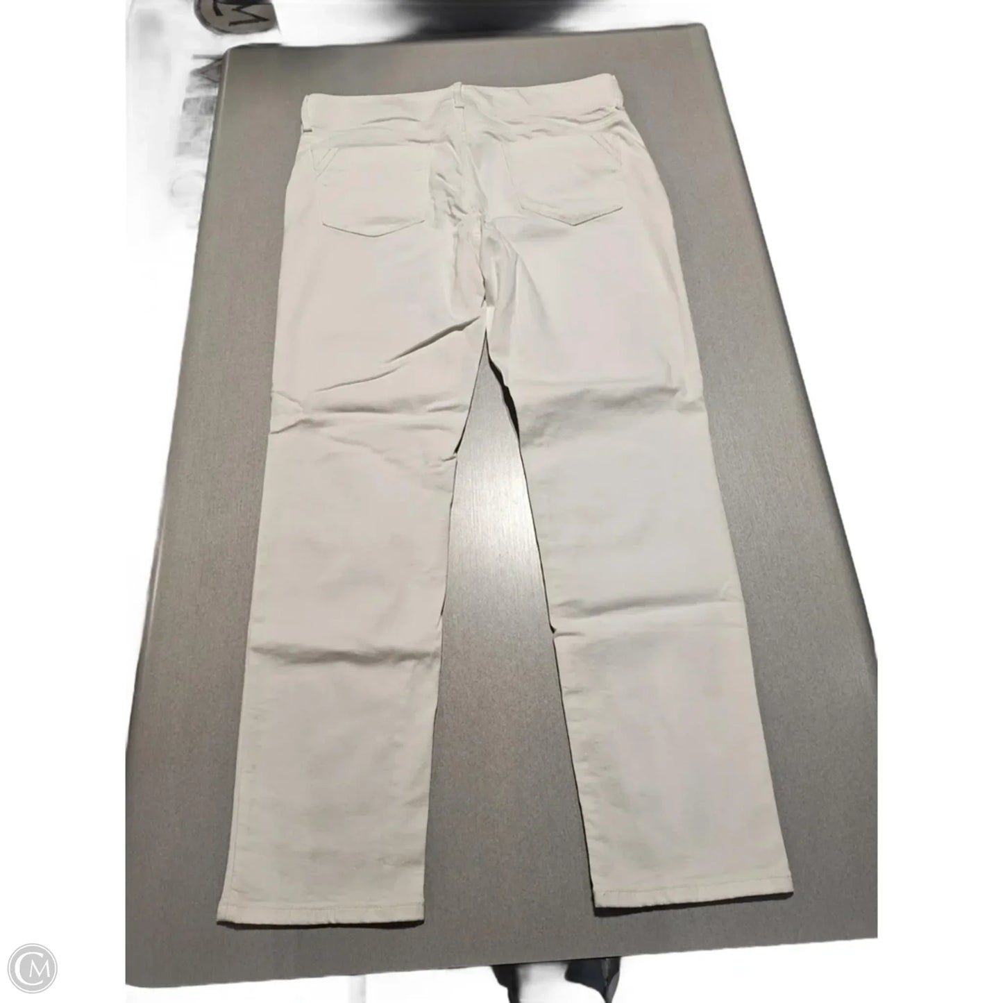 Jeans Straight By Apt 9 In White Denim, Size: 16