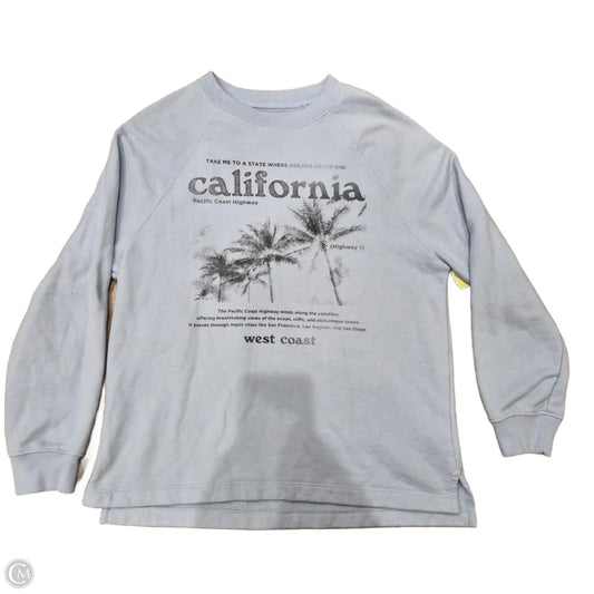 Sweatshirt Crewneck By American Eagle In Blue, Size: Xxs