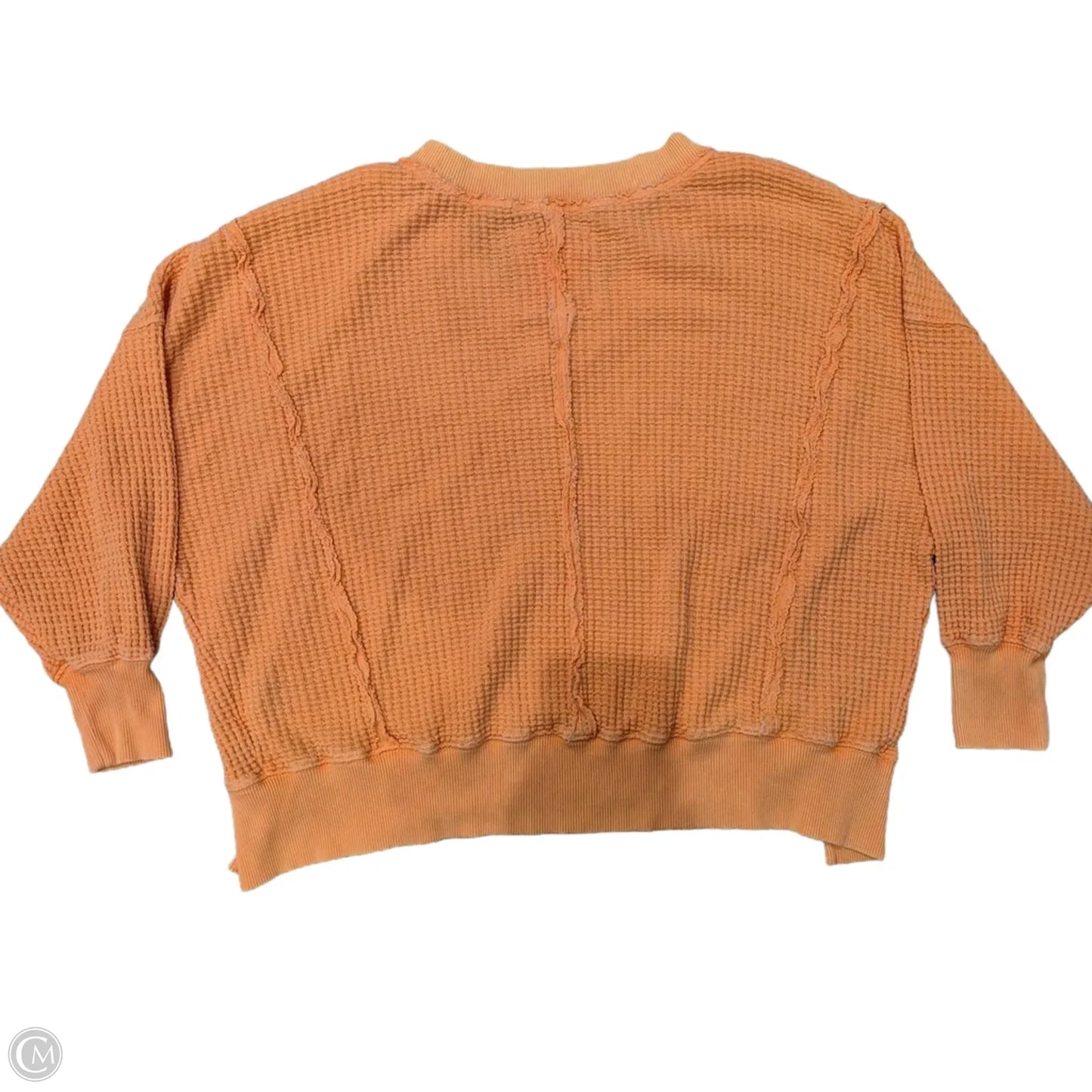Top Long Sleeve By American Eagle In Orange, Size: Xs