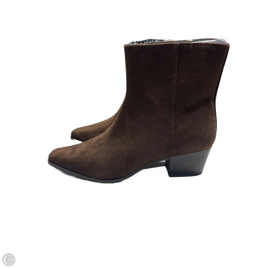 Boots Mid-calf Heels By Old Navy In Brown, Size: 8