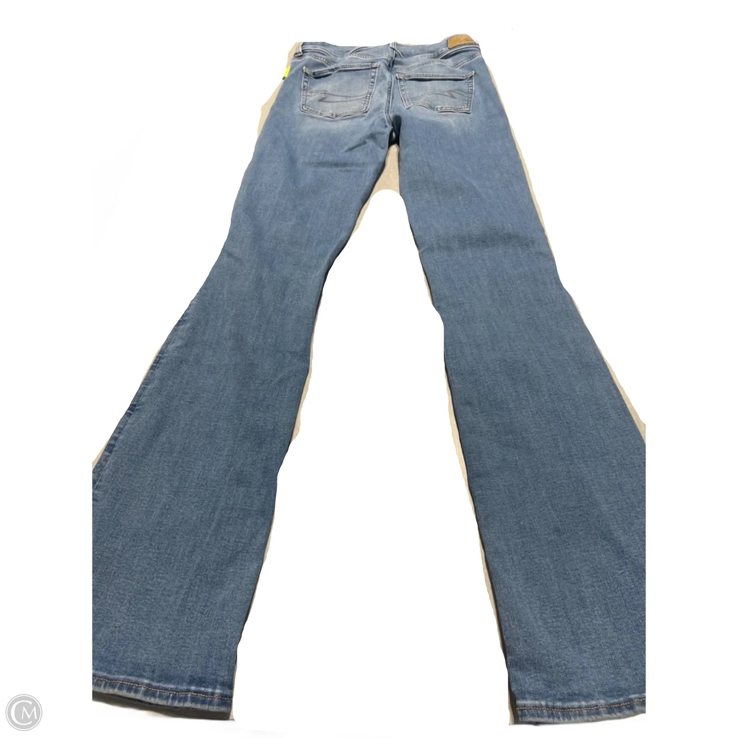 Jeans Flared By American Eagle In Blue Denim, Size: 4