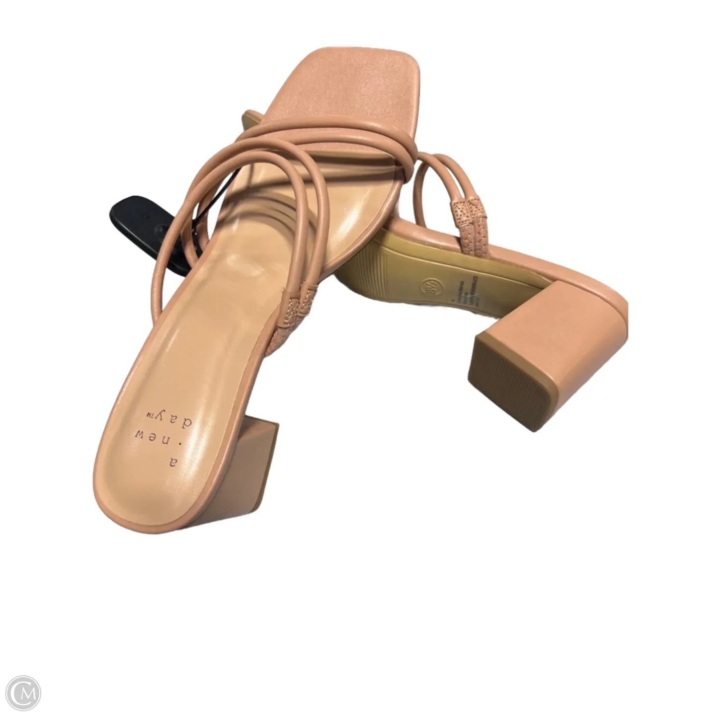 Sandals Heels Block By A New Day In Beige, Size: 8.5