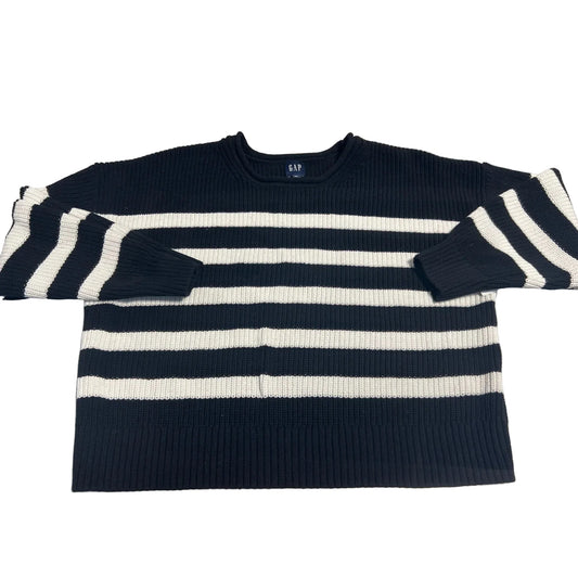 Sweater By Gap In Black & White, Size: Xxl