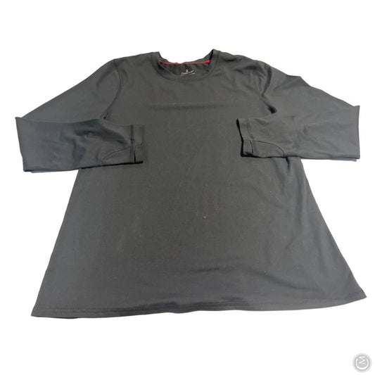 Top Long Sleeve By Cuddl Duds In Black, Size: Xl