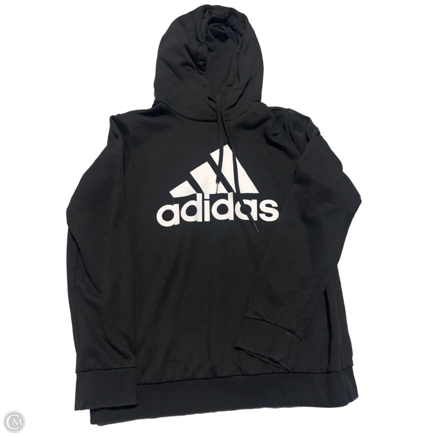 Sweatshirt Hoodie By Adidas In Black, Size: M