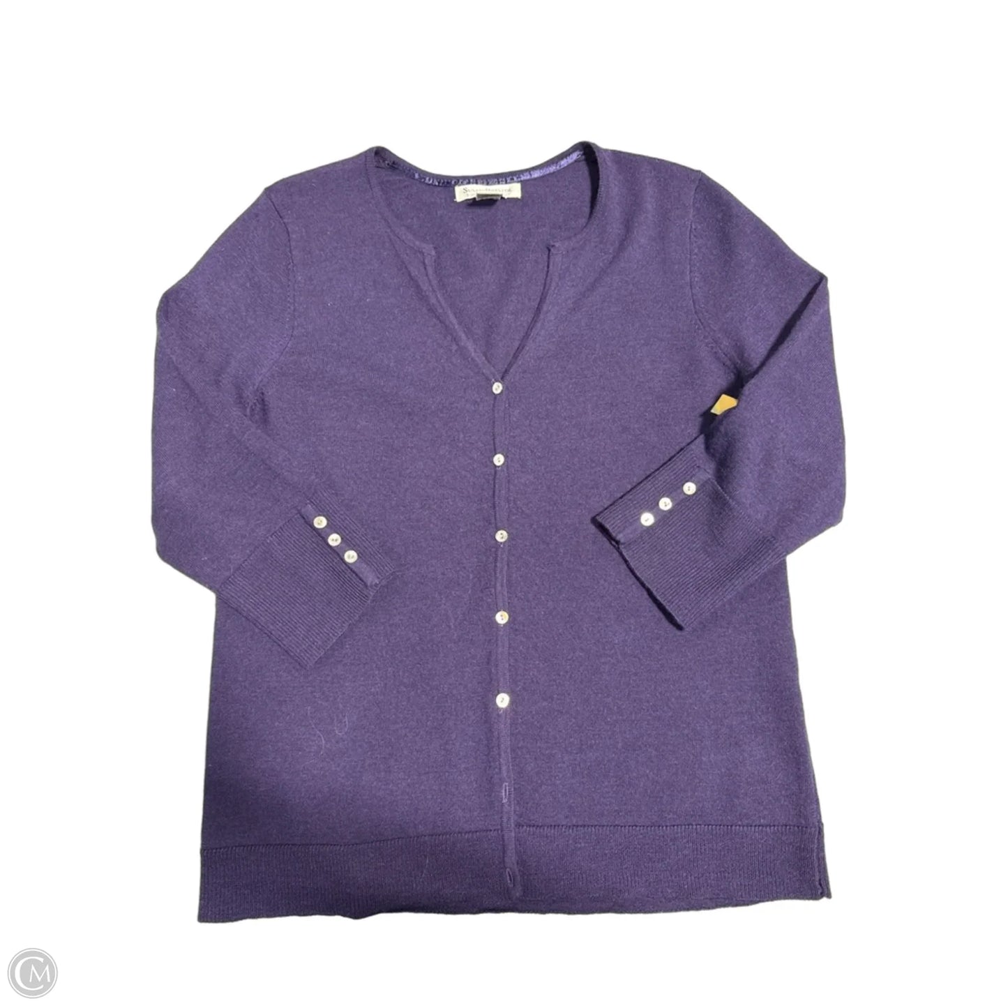 Cardigan By Susan Bristol In Purple, Size: L