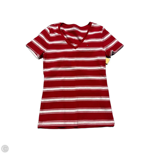 Top Short Sleeve By Tommy Hilfiger In Striped Pattern, Size: M