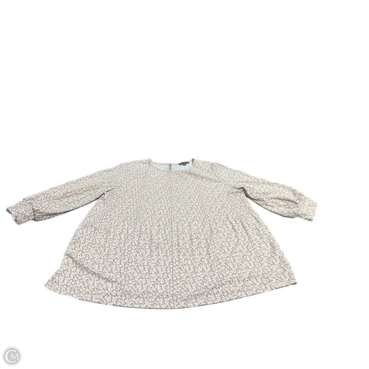 Top Long Sleeve By Adrianna Papell In Floral Print, Size: 1x