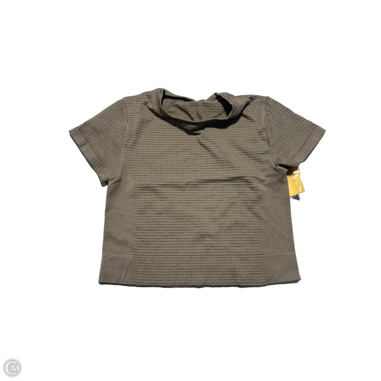 Athletic Top Short Sleeve By Cmc In Brown, Size: M