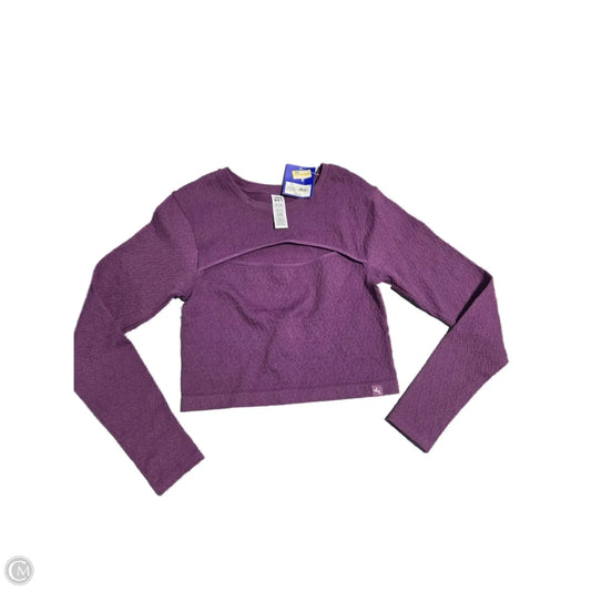 Athletic Top Long Sleeve Crewneck By Joy Lab In Purple, Size: Xl
