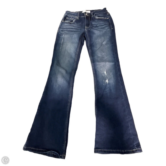 Jeans Boot Cut By Kancan In Blue Denim, Size: 4