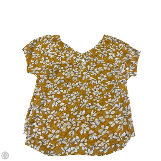 Top Sleeveless By Cabi In Gold, Size: M