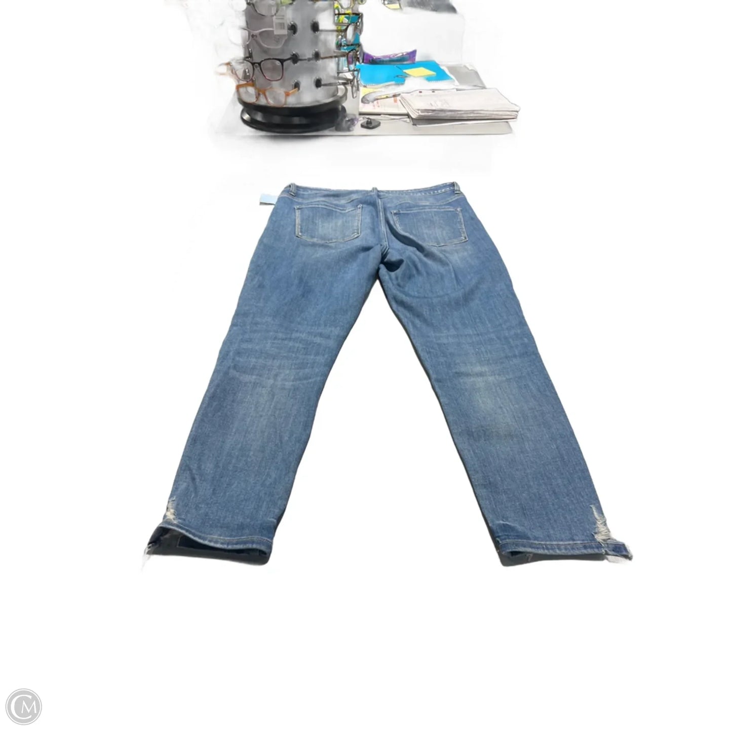 Jeans Skinny By Flying Monkey In Blue Denim, Size: 12