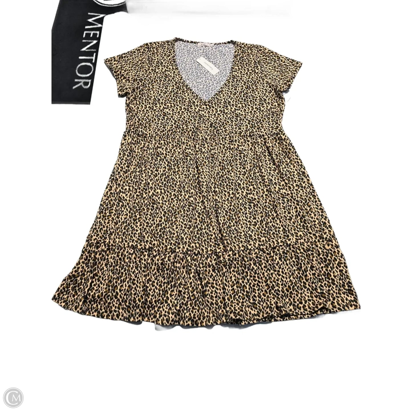 Dress Casual Midi By Francesca's In Animal Print, Size: 1x