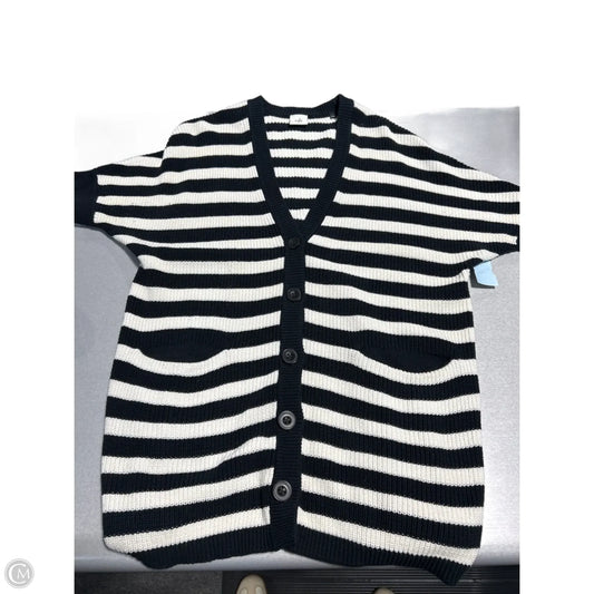 Sweater Cardigan By Cabi In Striped Pattern, Size: Xs