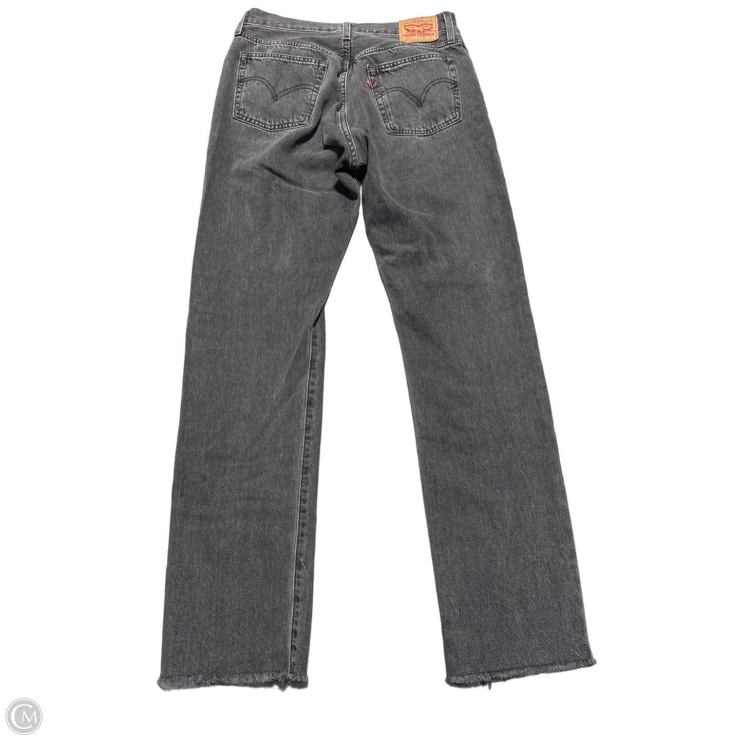 Jeans Straight By Levis In Black, Size: 8