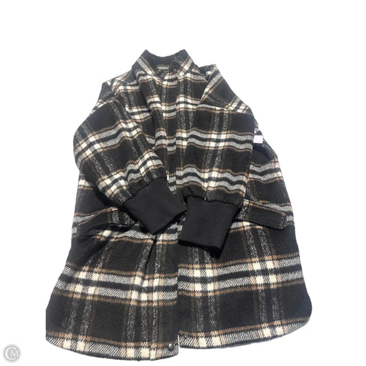 Jacket Fleece By Steve Madden In Plaid Pattern, Size: 1x