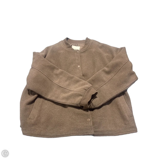 Jacket Fleece By Thread And Supply In Tan, Size: 2x