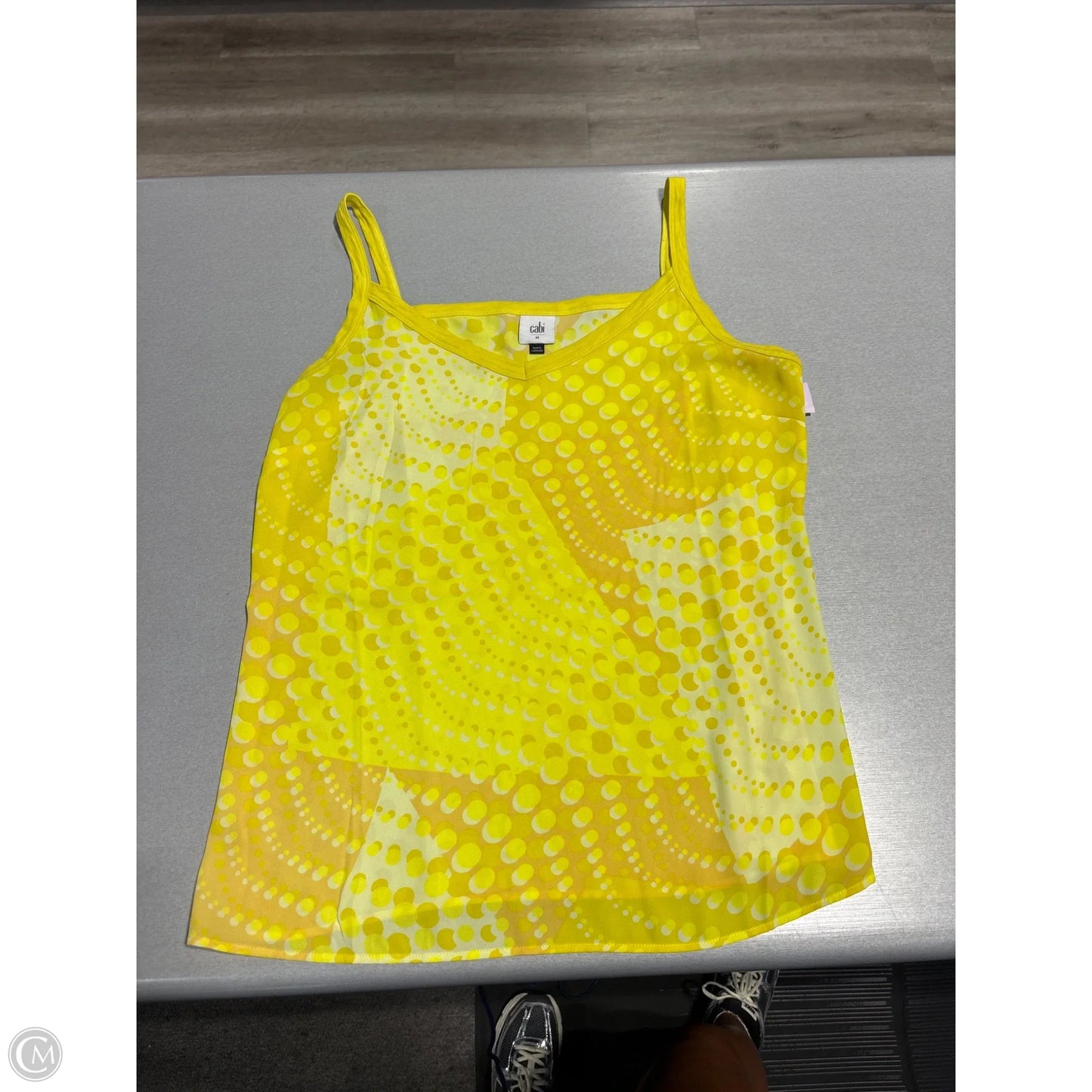 Tank Top By Cabi In Yellow, Size: M