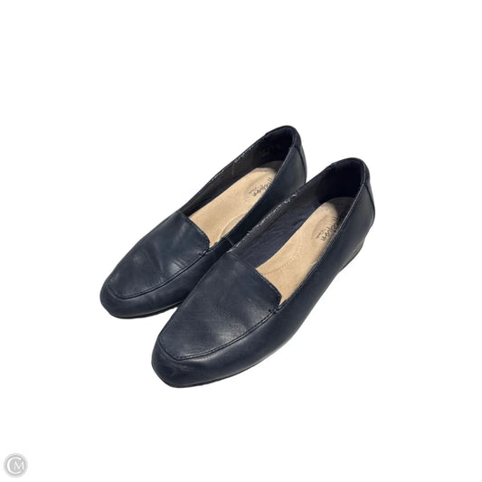 Shoes Flats By Clarks In Navy, Size: 7.5