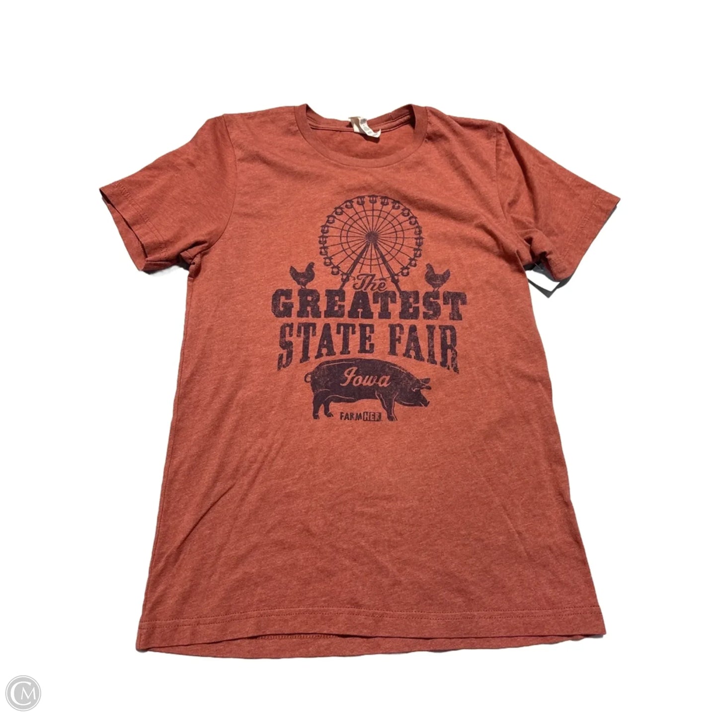 Top Short Sleeve By Bella + Canvas In Red, Size: S