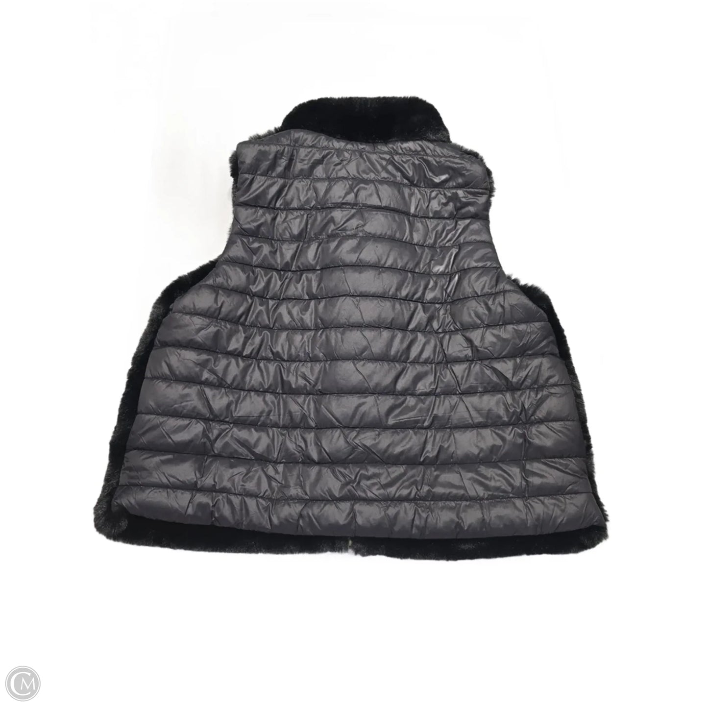 Vest Faux Fur & Sherpa By Elie Tahari In Black, Size: 1x
