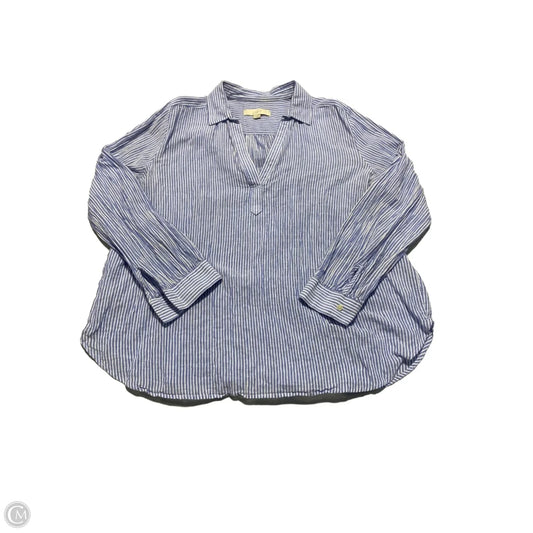 Top Long Sleeve By Loft In Striped Pattern, Size: Xxl
