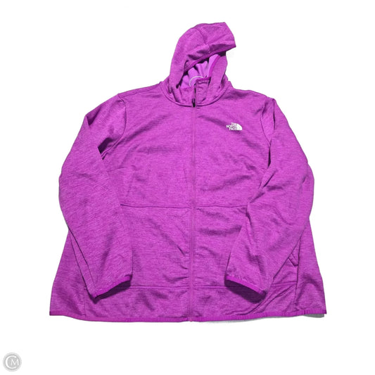 Athletic Sweatshirt Hoodie By The North Face In Purple, Size: 3x