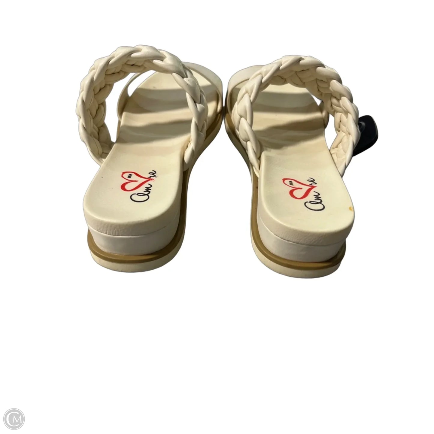 Sandals Flats By Mia In Cream, Size: 8.5