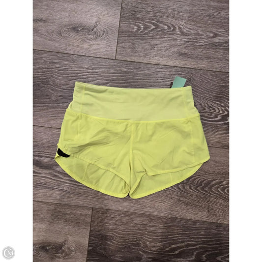 Athletic Shorts By Lululemon In Yellow, Size: 6