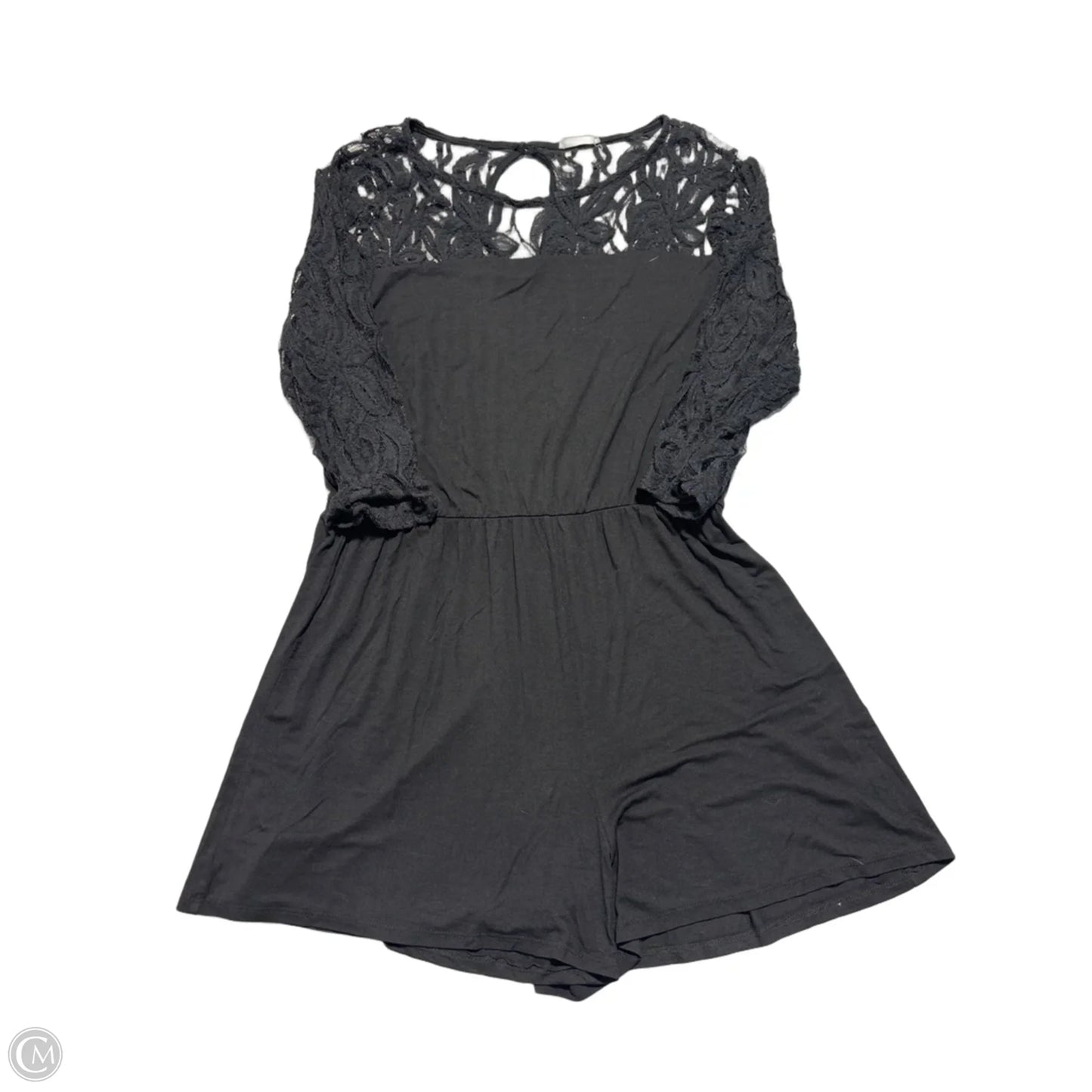Romper By Chicsoul In Black, Size: 1x
