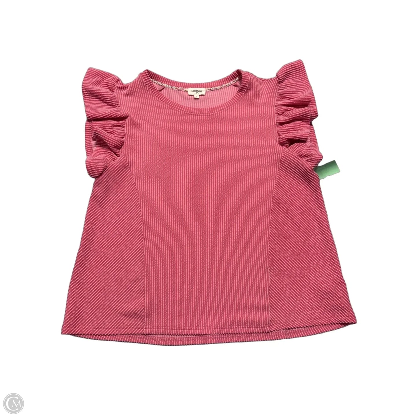 Top Short Sleeve By Umgee In Pink, Size: L