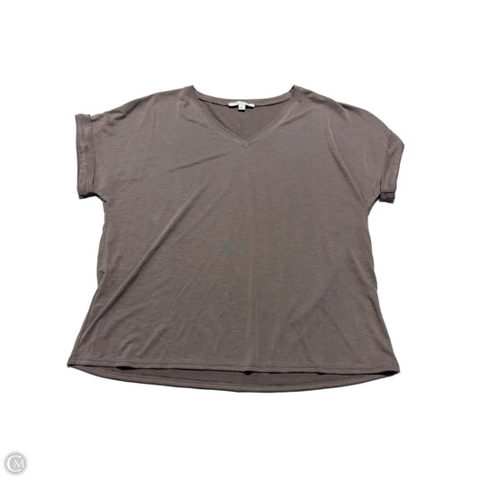 Top Short Sleeve By Green Envelope In Brown, Size: Xl