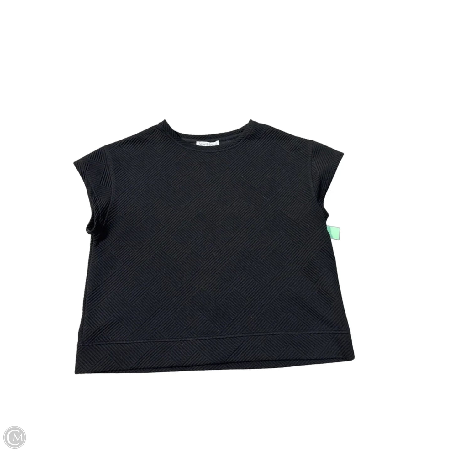 Top Short Sleeve By See And Be Seen In Black, Size: M