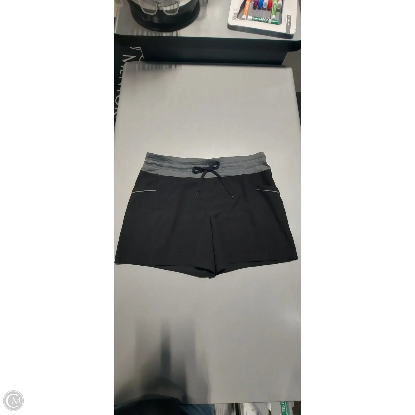 Athletic Shorts By Rbx In Black & Grey, Size: L