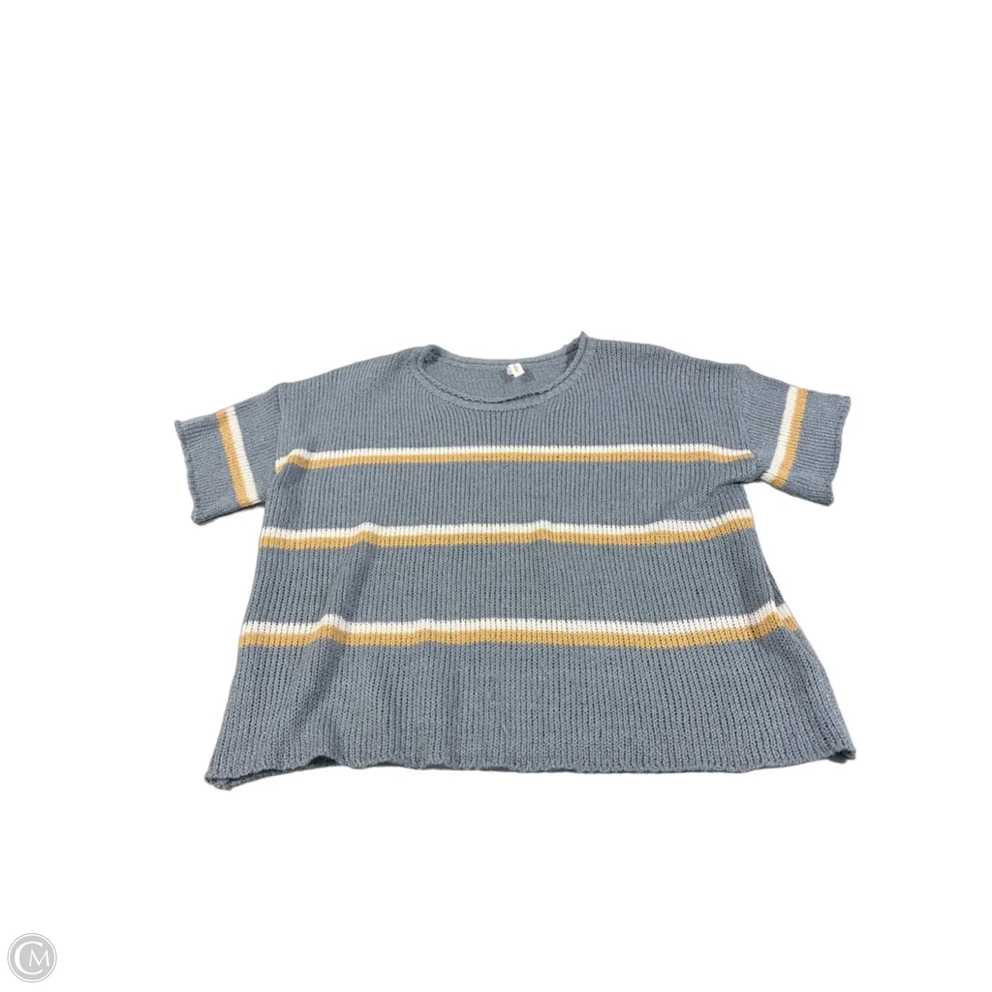 Sweater Short Sleeve By Wishlist In Blue, Size: M