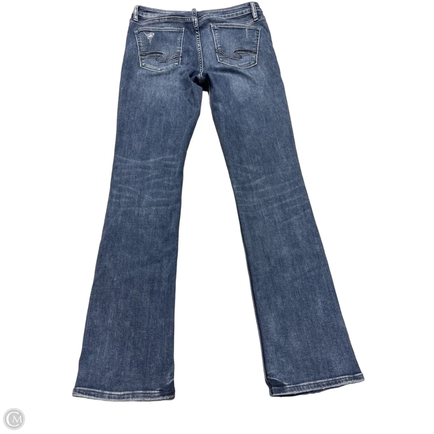 Jeans Boot Cut By Silver In Blue Denim, Size: 8