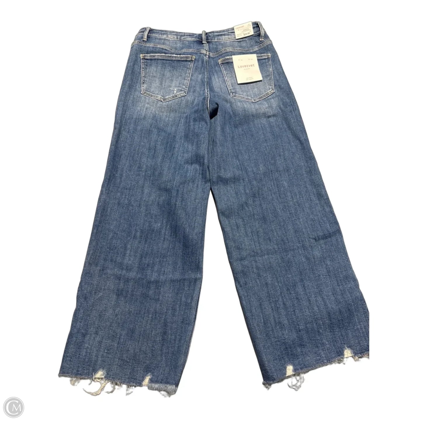 Jeans Wide Leg By Vervet In Blue Denim, Size: 12