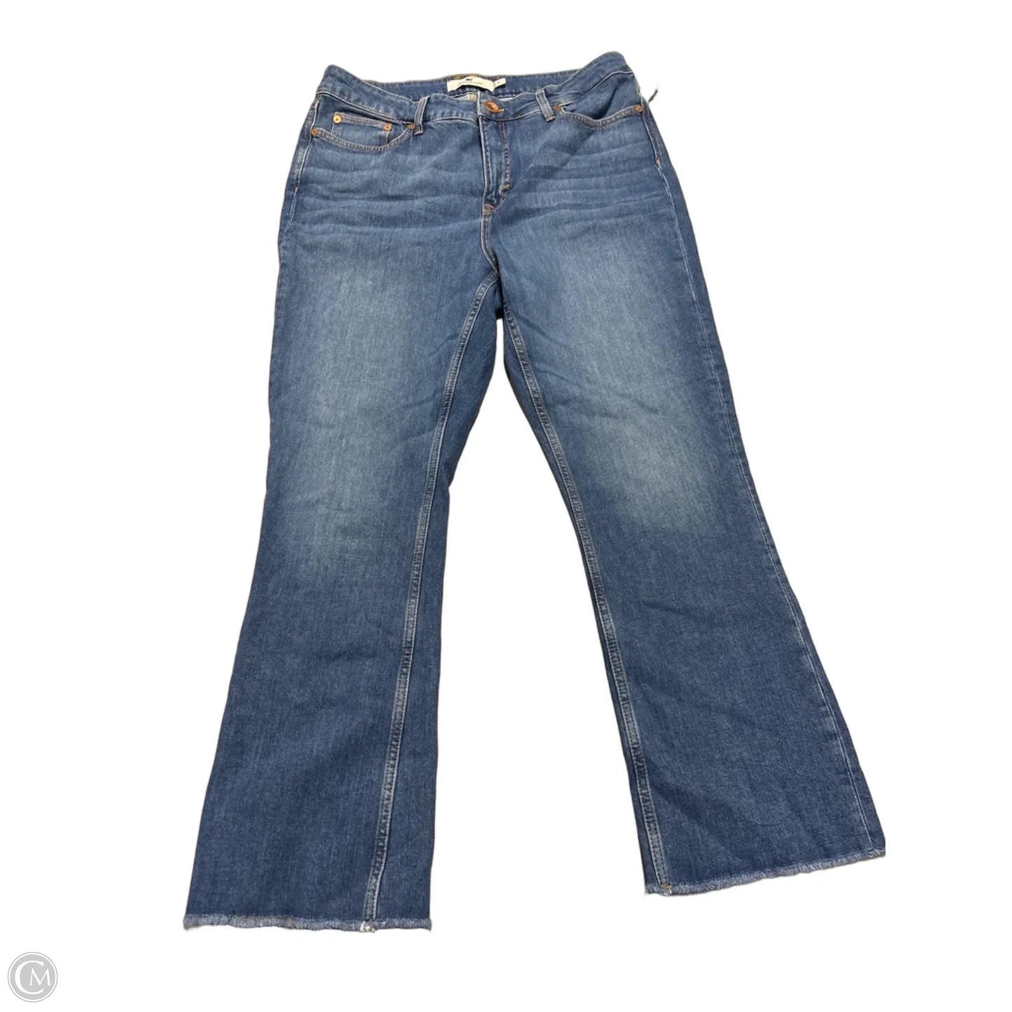Jeans Wide Leg By Vineyard Vines In Blue Denim, Size: 12