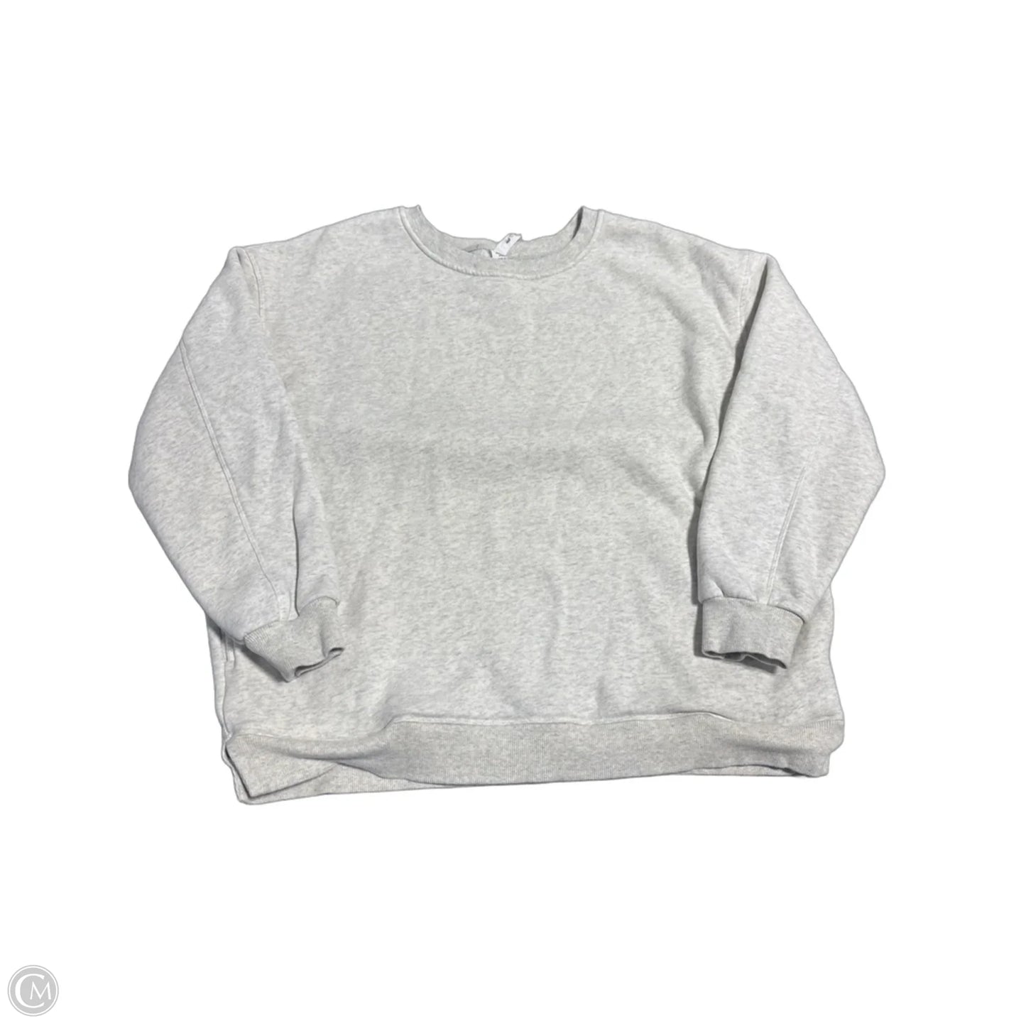 Sweatshirt Crewneck By Yelete In Grey, Size: L