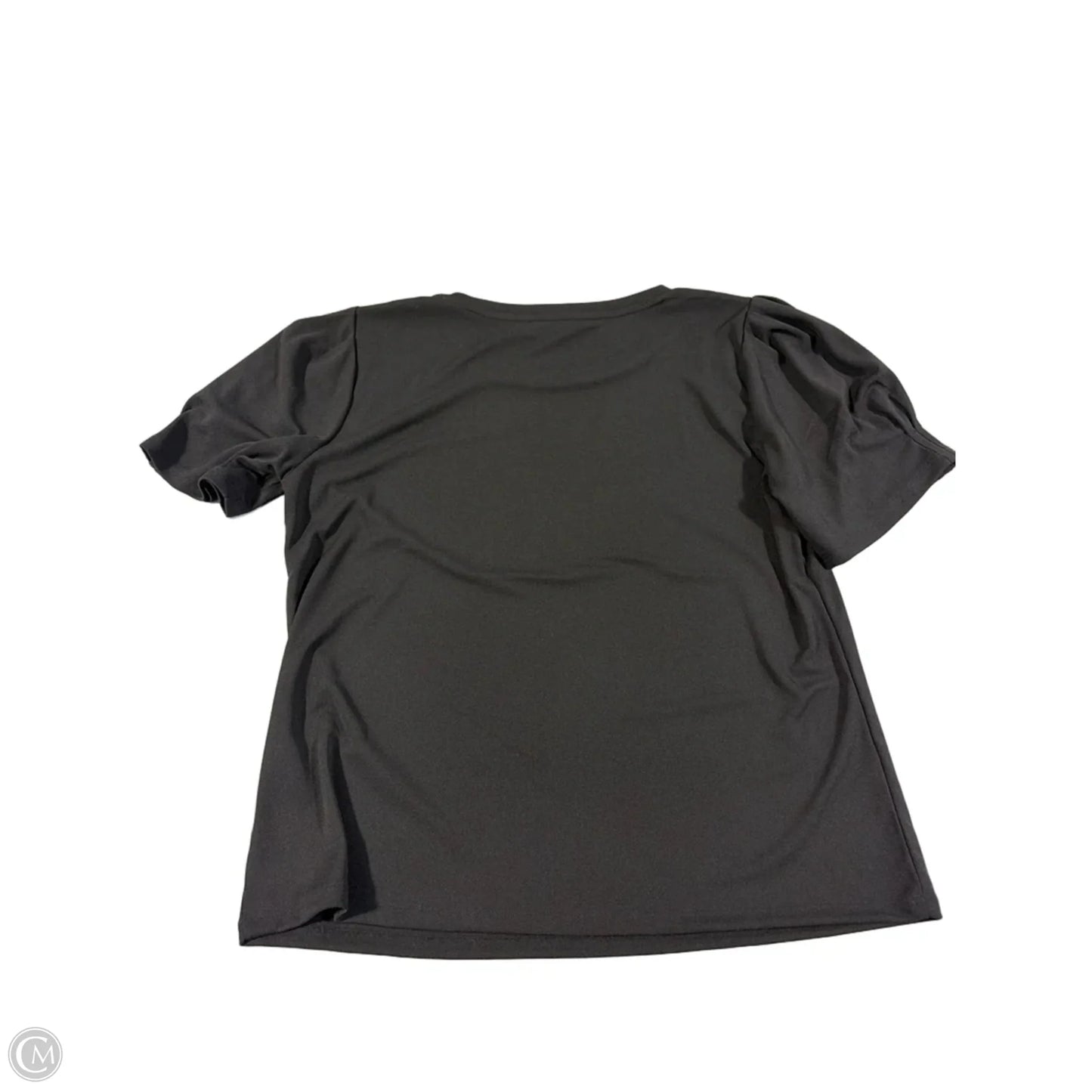 Top Short Sleeve Designer By Karl Lagerfeld In Black, Size: L