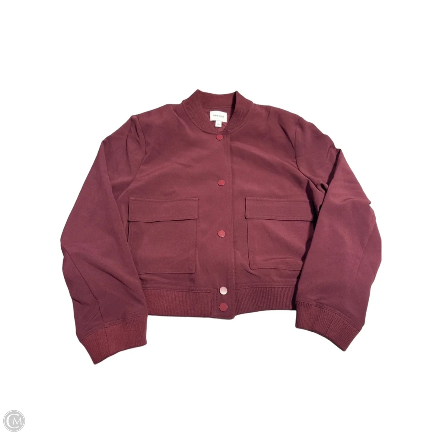 Jacket Other By Nine West In Maroon, Size: L