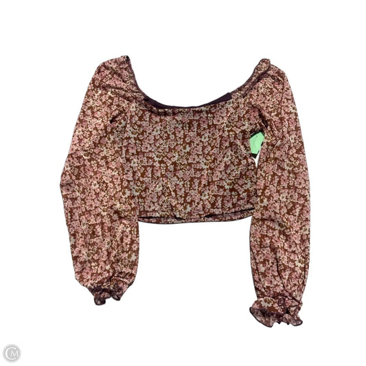 Top Long Sleeve By Altard State In Brown, Size: M