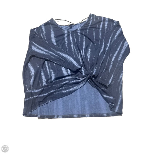 Top Long Sleeve By Terra & Sky In Blue, Size: 1x