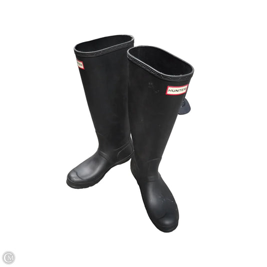 Boots Mid-calf Flats By Hunter In Black, Size: 9