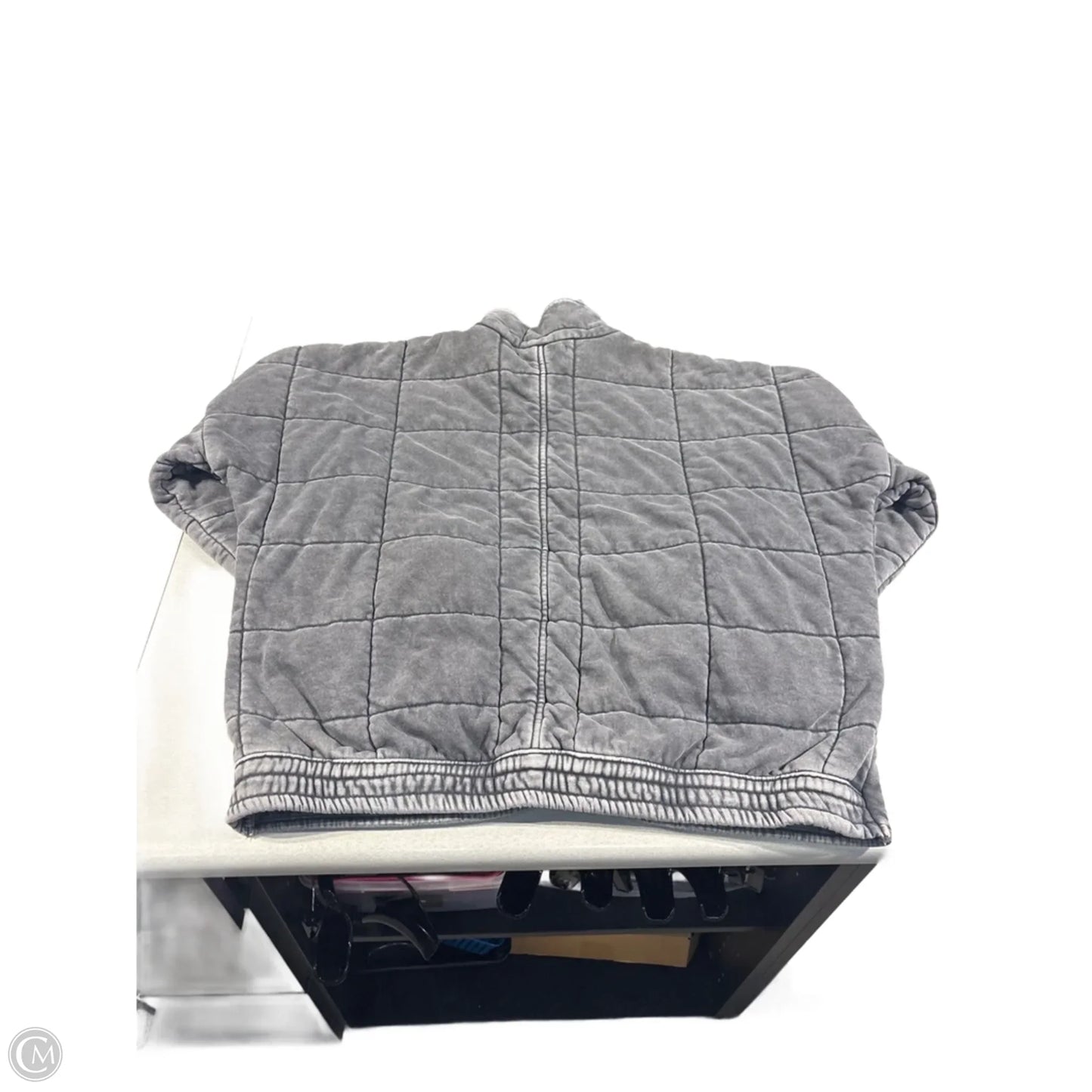Jacket Puffer & Quilted By Forever 21 In Grey, Size: M