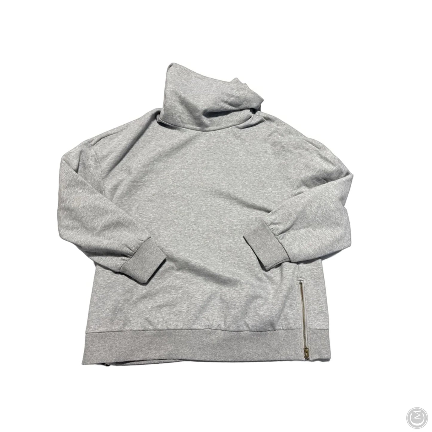 Top Long Sleeve By Cmb In Grey, Size: Xxl