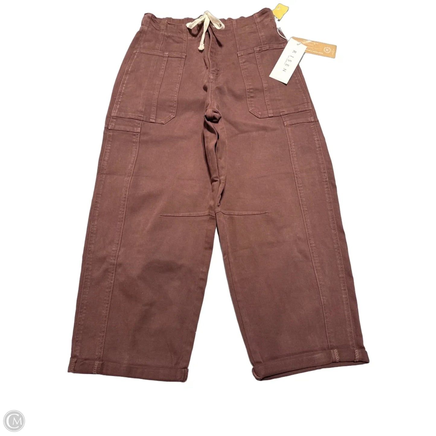 Jeans Wide Leg By Risen In Brown Denim, Size: 6